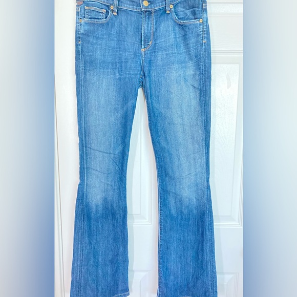 Blue jeans distressed Citizen of Humanity soft stretchy jeans Jr bootcut 32/31 - Picture 3 of 9
